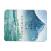 Rustige Waterverf bergen meer sparen de datum Magneet (Horizontaal)