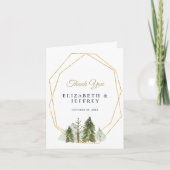 Rustige Waterverf bergen Pine Hartelijk dank (Voorkant)