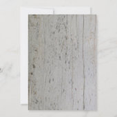 Rustige waterverf bladeren op houtmonogram Weddens Kaart (Achterkant)