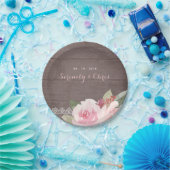 Rustige waterverf bloedige bruiloft papieren bordje (Feest)