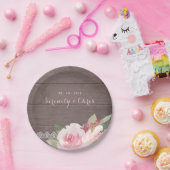 Rustige waterverf bloedige bruiloft papieren bordje (Feest)