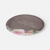 Rustige waterverf bloedige bruiloft papieren bordje (Gekanteld)