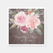 Rustige waterverf bloedige bruiloft servetten (Voorkant)