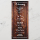 Rustige waterverf bloemen op een bruiloft met schu programma (Achterkant)