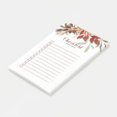 Rustige Waterverf Bohemen Herfst Calligrafie Post-it® Notes (Schuin)