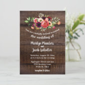 Rustige Waterverf Boho Floral Wedding Uitnodiging (Staand voorkant)