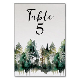 Rustige Waterverf bruiloft Kaart