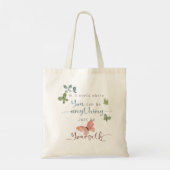 Rustige Waterverf Butterflies Quote Tote Bag (Achterkant)