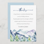 Rustige Waterverf Buurdenweddenschap Bedankkaart (Voorkant / Achterkant)