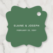 Rustige Waterverf Citrus Lemon Wedding Favor Label (Achterkant)