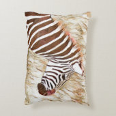 Rustige Waterverf Dier Zebra Accent Kussen (Achterkant (Verticaal))