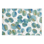 Rustige Waterverf Eucalyptus Leaves Pattern  Kussensloop (Achterkant)