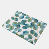 Rustige Waterverf Eucalyptusbladeren   Deurmat (Schuin)