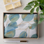 Rustige Waterverf Eucalyptusbladeren Tissuepapier (Geschenk)