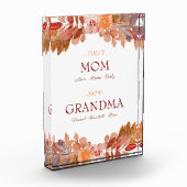 Rustige Waterverf Floral Custom Grandma Fotoblokken (Links)