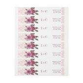 Rustige waterverf floral lace bruiloft monogram (Vel)