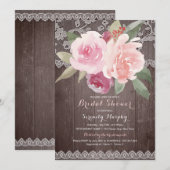 Rustige waterverf florale vrijgezellenfeest kaart (Voorkant / Achterkant)