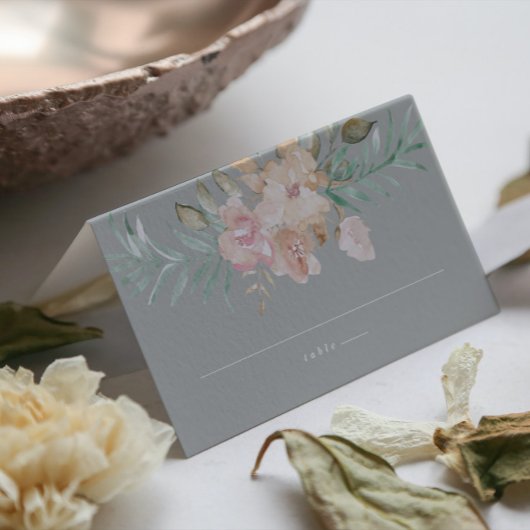 Rustige Waterverf Florals op Sage Green Escort