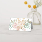 Rustige Waterverf Florals op Sage Green Escort (Achterkant)