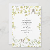 Rustige Waterverf Forest Wedding Kaart (Voorkant)