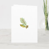 Rustige Waterverf Forest Wedding Programma (Achterkant)