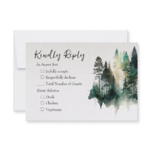 Rustige Waterverf Forest Wedding