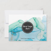 Rustige Waterverf Gold Blue Media Insert (Achterkant)