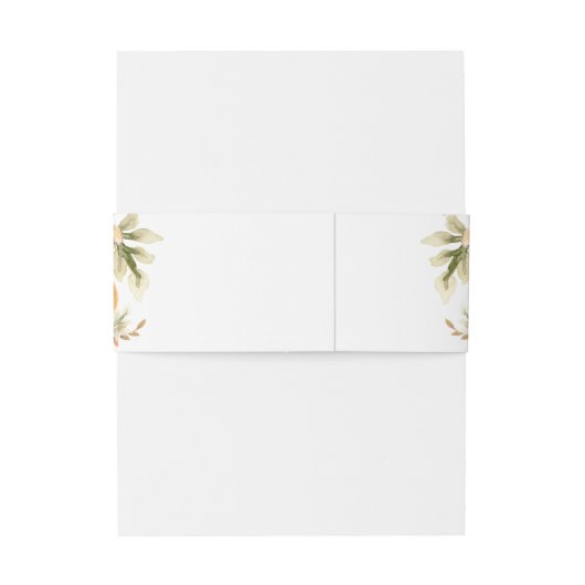 Rustige Waterverf Herfst in Love Pumpkin Wedding I Uitnodigingen Wikkel (Achterkant Voorbeeld)