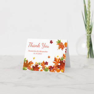 Rustige Waterverf Herfst Pumpkin Blue Hartelijk da Bedankkaart