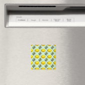 Rustige Waterverf Lemon en Olijfpatroonmagneet Magneet (Insitu (Vaatwasser))