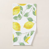 Rustige Waterverf Lemons & bloesems Bad Handdoek (Handdoek)