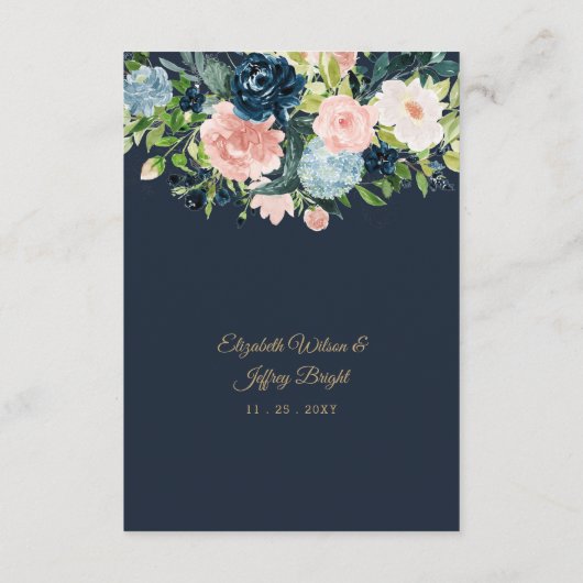 Rustige Waterverf marinescheepvaart - goudbloedige Informatiekaartje (Achterkant)