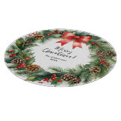 Rustige Waterverf met prettige kerst Snijplank (Hoek)