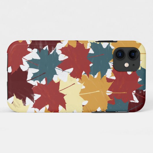Rustige Waterverf najaar Herfst Leaves Case-Mate iPhone Case (Achterkant (horizontaal))