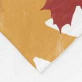 Rustige Waterverf najaar Herfst Leaves Fleece Deken (Hoek)