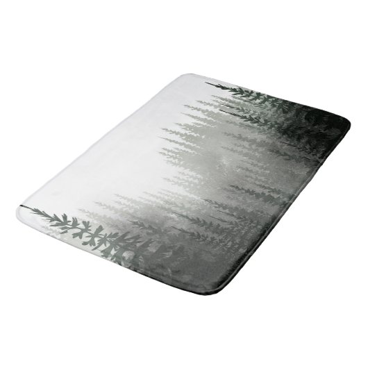 Rustige Waterverf Pijnbos Badmat (Gekanteld)