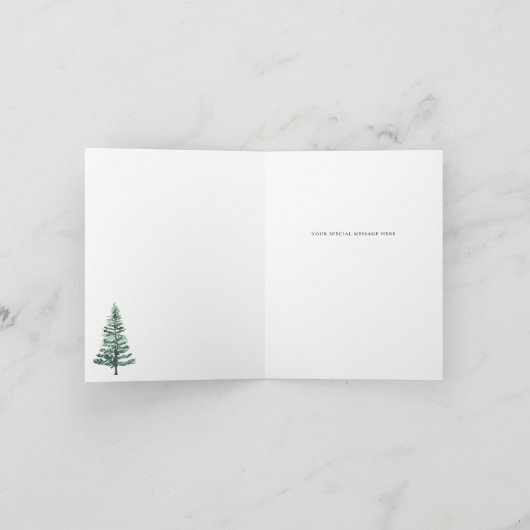 Rustige Waterverf Pine Forest Hartelijk dank (Binnen)