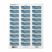Rustige Waterverf Pine Trees Return Address Label (Full Sheet)