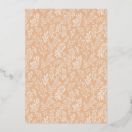 Rustige Waterverf Regenbooggoud Folie Uitnodiging (Achterkant)