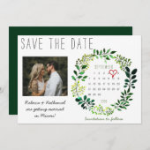 Rustige Waterverf Sla het begin van de kalender va Aankondiging (Voorkant / Achterkant)