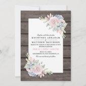 Rustige Waterverf Succulent Peach Pink Wedding Kaart (Voorkant)