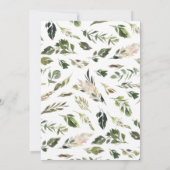 Rustige Waterverf Tabel instelling repetitief dine Aankondiging (Achterkant)