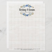 Rustige Waterverf van hout en Bohemen Briefhoofd (Voorkant / Achterkant)