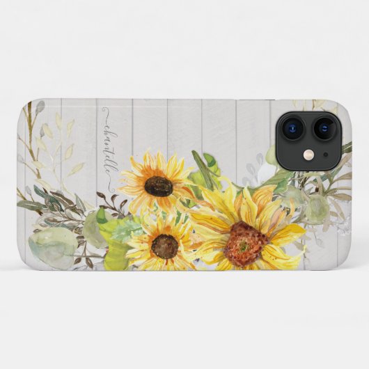 Rustige Waterverf van soonbloem Case-Mate iPhone Case (Achterkant (horizontaal))