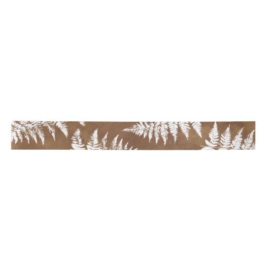 Rustige Waterverf Wild Fern botanisch Lint (Voorkant)