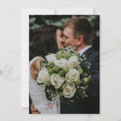 Rustige Waterverf Witte pompoen Zonnebloem Save The Date (Achterkant)