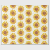 Rustige Waterverf zonnebloempittenhuis Cadeaupapier (Vlak)