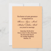 rustige western land boerderij barnbruiloft kaart (Achterkant)