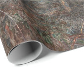 Rustige Westerne  bruine grauwe wiel Cadeaupapier (Rol Hoek)