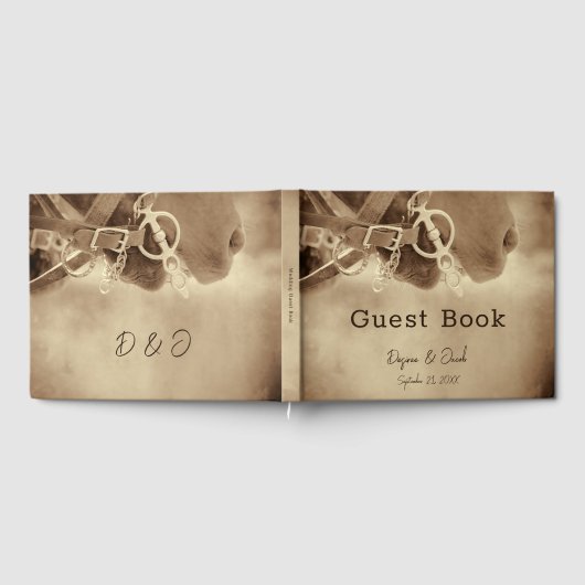 Rustige Westerne bruine paardenweddenschap Gastenboek (Volledig)